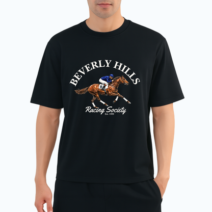 Sports Edition Graphic Boxy Cropped Shirt