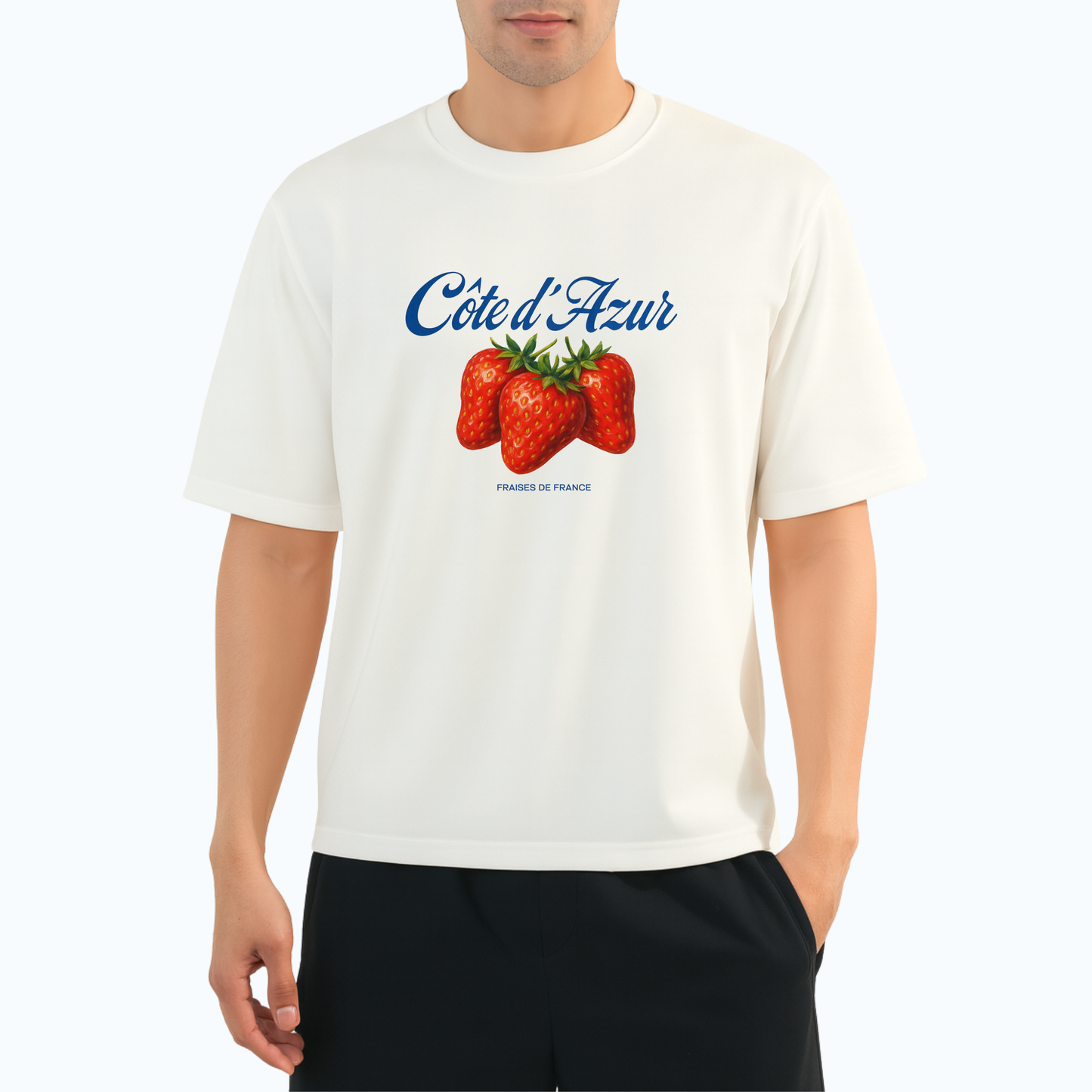 Douche Vie Edition Graphic Boxy Cropped Shirt