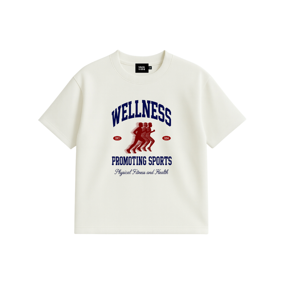 Sports Edition Graphic Boxy Cropped Shirt