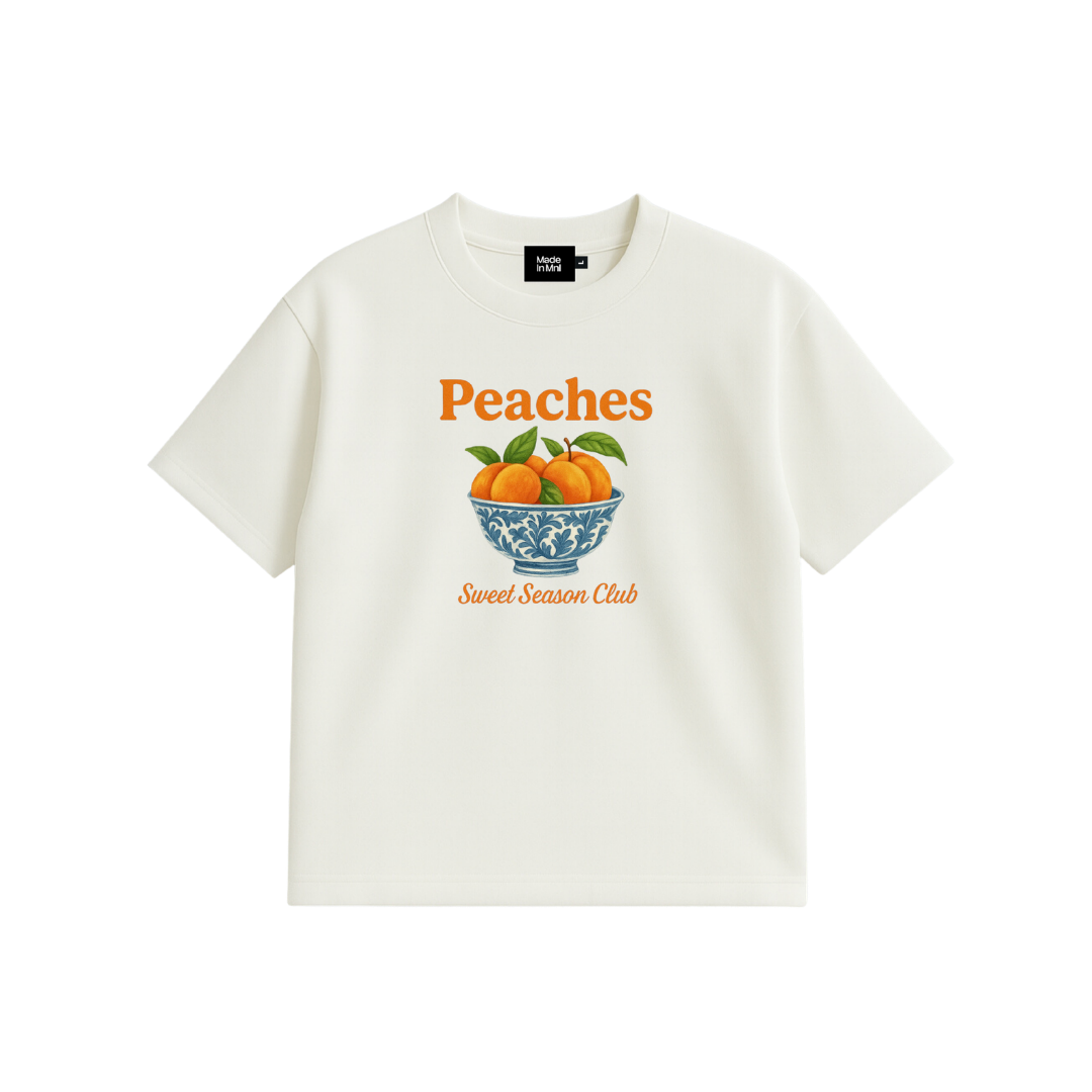Douche Vie Edition Graphic Boxy Cropped Shirt