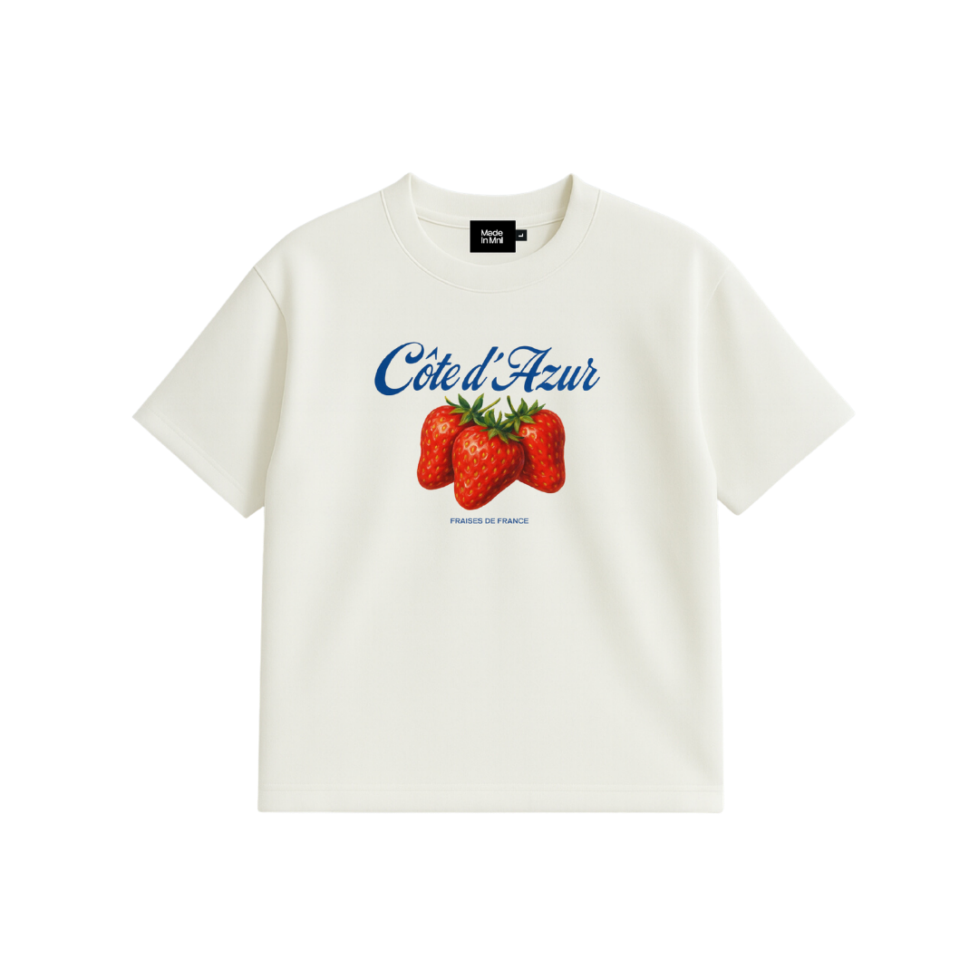 Douche Vie Edition Graphic Boxy Cropped Shirt