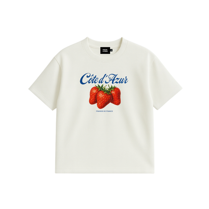 Douche Vie Edition Graphic Boxy Cropped Shirt