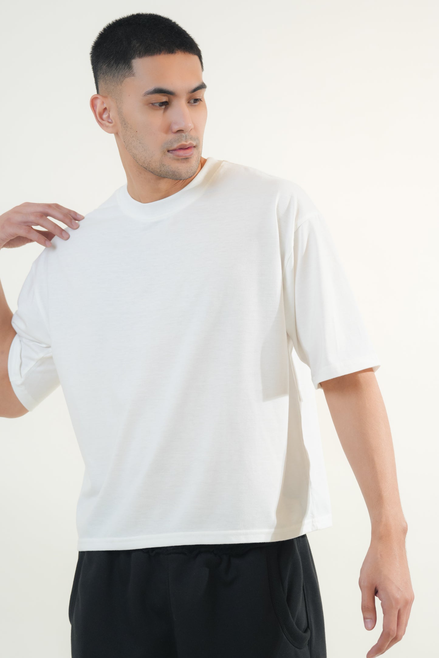 Boxy Cropped Shirt (Plain)